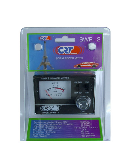 CRT MINI TOSMÈTRE / WATTMÈTRE SWR2