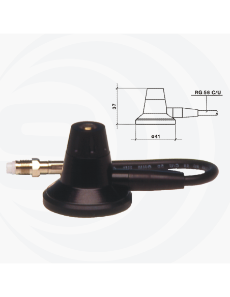 SKB 108-960 MAG + FME SIRIO - ANTENNE MOBILE MAGNÉTIQUE + FME / 108... SKB 108-960 MAG + FME SIRIO - ANTENNE MOBILE MAGNÉTIQUE + FME / 108...