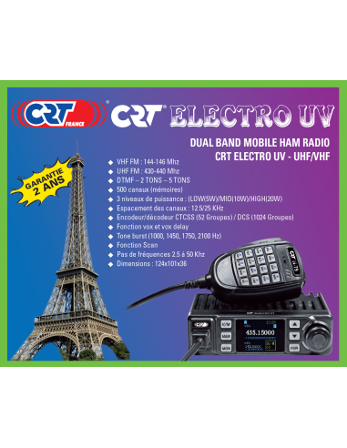 CRT ELECTRO UV - V3 WITH VOX - CRT FRANCE