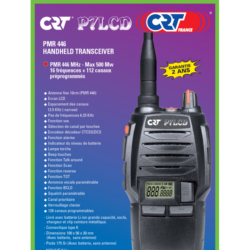 CRT P7LCD PMR446
