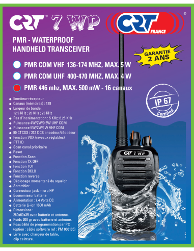 CRT 7WP PMR446